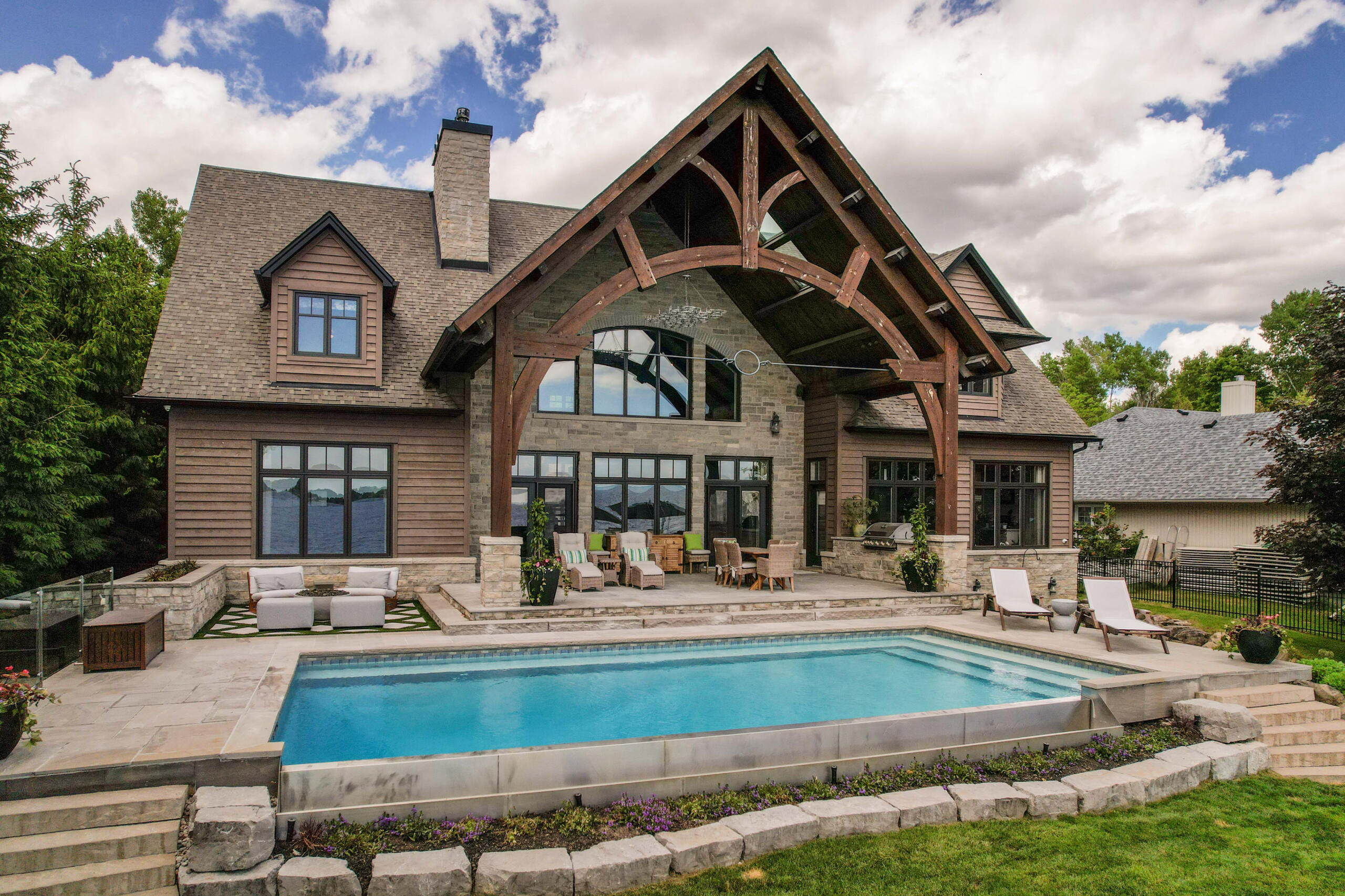 Cottage and pool shot Cottage and pool shot